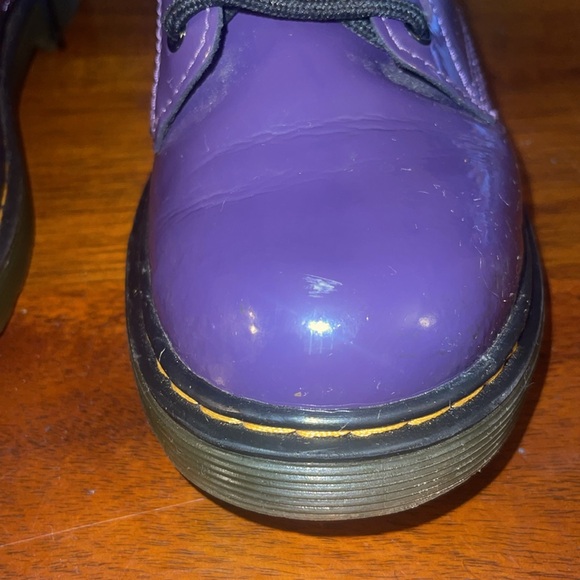 Dr. Marten Youth 1460 Purple Zip/Lace Boots. U.S. 3. - Picture 4 of 16